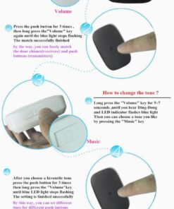 Dog Bell for Potty Training - Touch Activated Wireless Dog Door Bell for Puppy Training - Waterproof Pet Training Bell w/Over 1000-Feet Range, 50 Door Chimes, 4 Adjustable Volume Levels, LED Flash 16 614Tud4Q6zL