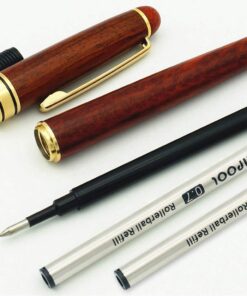 IDEAPOOL Genuine Rosewood Ballpoint Pen Writing Set - Extra 2 Black Ink Refills - Fancy Nice Gift Wooden Pen Set for Signature Executive Business Journaling 39 614V2VA3kBL