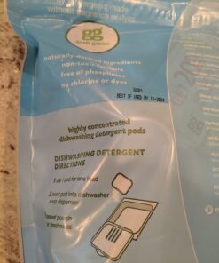 Grab Green Automatic Dishwashing Detergent Pods, 60 Count, Fragrance Free, Plant and Mineral Based, Superior Cleaning, Powerful Grease Removal, Brilliant Shine 60 Count (Pack of 1) 30 614VosYY0cL