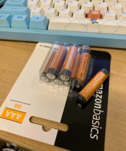 Amazon Basics 8-Pack AAA Alkaline High-Performance Batteries, 1.5 Volt, 10-Year Shelf Life 8 Count (Pack of 1) 34 614W7CvVpOL