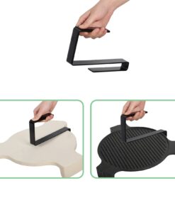 BBQ Plate Setter Lifter Fits for Small Medium Large Big Green Egg Heat Deflector Big Green Egg Accessories Replacement Parts Oval 8 614W7OxhcL