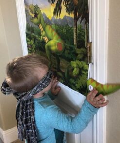 Beistle Pin The Tail On The Dinosaur Game, 18" x 21½", Multicolored, Birthday, Children's party, Halloween, Christmas 26 614X1Z zprL