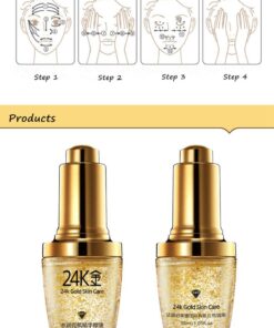 BIOAQUA 24K Gold Essence Collagen Skin Face Moisturizing Hyaluronic Acid Anti-Aging Mask Natural Extract 20 614XkVppVoL
