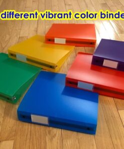 Filexec 3 Ring Binder, 1.5 Inch Capacity, Frosted, Letter Size (Pack of 6), Blueberry, Strawberry, Grape, Lemon, Lime, Tangerine (50160-6493) 19 614Y4KC5h7L