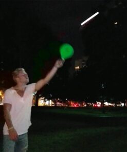 Paddle Ball Game Jazzminton Deluxe with LED Birdie - Indoor/Outdoor Game for Kids, Teens and Adults 21 614YhPGWAWL