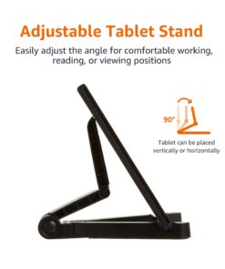 Alternative view of Amazon Basics Adjustable Tablet Holder Portable Stand - Black