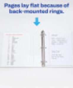 Avery Durable View 3 Ring Binder, 1 Inch Slant Rings, 1 White Binder (17012) 1 Pack 1" 15 614ZCFHRkmL