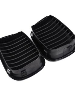 2x Euro Front Center Kidney Grille Grill For 97-03 BMW E39 5-Series 520 523 525 528 530 535 540 M5 4DR 4 Door (Matte Black) 16 614ZLx6wpgL