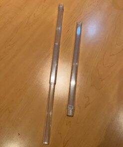 Graber Crystal Clear Sash Curtain Rod - 2 Rods per Package (11 1/2 to 20-Inch Adjustable Width, Clear) 14 614aaQGqf4L