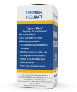 Superior Source Chromium 200 mcg, Quick Dissolve MicroLingual Tablets, 100 Count, Promotes Healthy Protein & Sugar Metabolism, Supports Healthy Blood Sugar Levels Already Within Normal Range, Non-GMO Unflavored 100 Count (Pack of 1) 13 614abyGvfEL