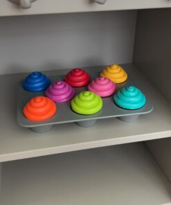 Learning Resources Smart Snacks Shape Sorting Cupcakes,17 Pieces, Ages 18 Months+, Fine Motor, Color & Shape Recognition Single 39 614b4LSH6bL