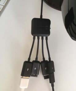 TUSITA Micro USB HUB Adaptor with Power, 3-Port Charging OTG Host Cable Cord Adapter Compatible with Raspberry Pi 2 3 Pi Zero Android Smart Phone Tablet Samsung Galaxy HTC Sony Google LG/Linux 34 614bJrybPiL