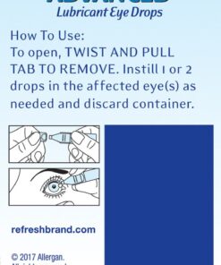 Alternative view of Refresh Optive Advanced Lubricant Eye Drops, Preservative-Free, Single-Use Containers, 0.01 Fl Oz - 30 Count (Pack of 1) 30 Count (Pack of 1)