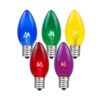 Novelty Lights Incandescent Christmas Replacement Bulbs - Indoor/Outdoor Individual Bulbs for Christmas Tree, Display, & More - C9/E17 Intermediate Base, 7 Watt Lights (Multi, 25 Pack) 25 Count (Pack of 1) Multi 22 614bvx7yXmL