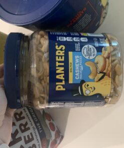 PLANTERS Salted Cashew Halves & Pieces, Party Snacks, Plant-Based Protein, 26 Oz Canister 18 614eo1yiDHL