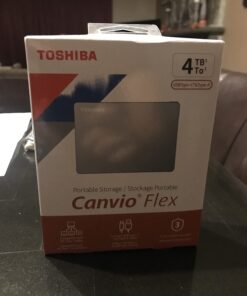 Toshiba Canvio Flex 4TB Portable External Hard Drive USB-C USB 3.0, Silver for PC, Mac, & Tablet - HDTX140XSCCA USB-C & USB 3.0 22 614f1EVbuQL