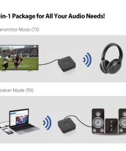 Alternative view of Avantree TC417 Bluetooth Transmitter Receiver for TV, Optical Digital Toslink, Volume Control for 3.5mm AUX, RCA, 20H Playtime, aptX Low Latency Wireless Audio Adapter for Headphones, Home Stereo