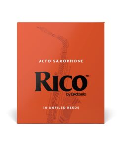 Rico Woodwinds Saxophone Reeds - Reeds for Alto Saxophone - Thinner Vamp Cut for Ease of Play, Traditional Blank for Clear Sound, Unfiled for Powerful Tone - Alto Sax Reeds 2 Strength, 10-Pack Strength 2.0 11 614iAdZxkNL 2