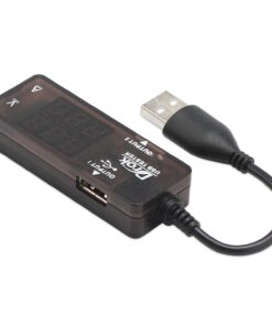 DROK USB Tester, USB-A 2.0 Digital Multimeter Dual USB Output Ports PD QC 3.0 Color LED Display, 7 Modes Capacity Voltage Current Power Voltmeter Ammeter for Laptop Power Bank Solar Panel Black 31 614iv7W2TvL