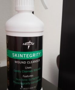 Medline Skintegrity Wound Cleansers, Fast and Thorough Wound Cleansing, Bottle with Trigger Sprayer, 16 fl oz. 1 11 614jWPXwNuL
