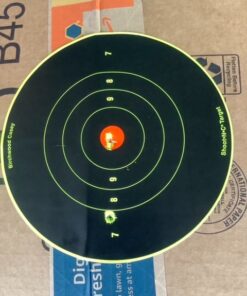 Birchwood Casey Bull's-Eye Reactive Targets - Highly Visible Instant Feedback Self-Adhesive Shooting Targets One Size 60 Targets, 720 Pasters 29 614k9b 76L