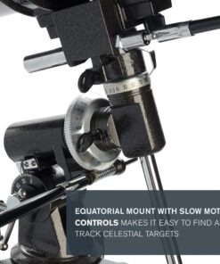 Celestron - PowerSeeker 114EQ Telescope - Manual German Equatorial Telescope for Beginners - Compact and Portable - Bonus Astronomy Software Package - 114mm Aperture 114EQ Newtonian 31 614kAEWCaxL