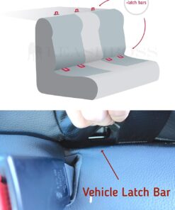 Leash Boss Dog Car Seat Belt Restraint - No-Chew Heavy Duty Car Seatbelt for Pets - 5 Sizes - Coated Steel Rope to Prevent Chewing (31 in) Black - 1-Pack 31in 21 614l6tZlVL