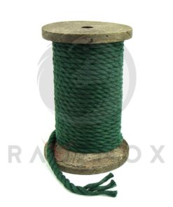 Ravenox Natural Twisted Cotton Rope | Made in The USA | Strong Triple-Strand Cordage for Sports, Décor, Pet Toys, Crafts, Macramé & Indoor Outdoor Use| by The Foot & Diameter (Multiple Color) Green 1/4 Inch x 600 Feet 11 614nYf7BahL 1