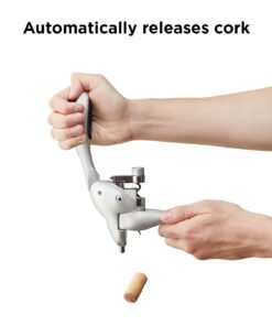 Rabbit Original Lever Corkscrew Wine Opener with Foil Cutter and Extra Spiral (Silver) Silver 8 614o97B5TL