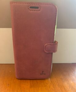 Snakehive iPhone XR Vintage Wallet || Genuine Leather Wallet Phone Case || Real Leather with Viewing Stand & 3 Card Holder || Flip Folio Cover with Card Slot (Plum) Plum 26 614oBrg0l1L