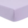 American Baby Company 100% Natural Cotton Percale Fitted Crib Sheet for Standard Crib and Toddler Mattresses, Lavender, Soft Breathable, for Girls 1 Count (Pack of 1) 44 614obTO188L