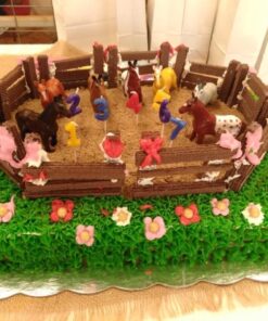 Melissa & Doug Take-Along Show-Horse Stable With Wooden Box and 8 Toy, Barn Play Set, Portable, Toys For Kids Ages 3+ 45 614p6uK31rL 1