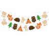 Woodland Baby Shower Banner Wild Camping Forest Theme Decorations Felt Garland for Woodland Creatures Birthday Party Supplies
