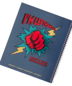Left-Handed “Super Power” College Ruled Metallic Cover Notebook, Set of 3, Assorted Colors 6 614rSI6CrkL