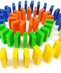Domino Train, Domino Blocks Set, Building and Stacking Toy Blocks Domino Set for 3-7 Year Old Toys, Boys Girls Creative Gifts for Kids 10 614tCc0CA7L