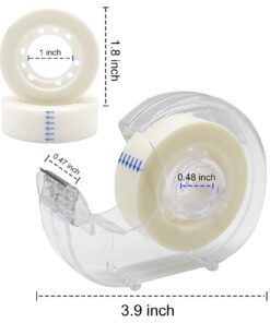 Alternative view of OWLKELA - 16 Pack 3/4" x 28 yds Invisible Tapes and Refillable Dispensers, Matte Finish Magic Tape, Tape Refill with Dispenser for Home, School Invisible Tape 16Pcs
