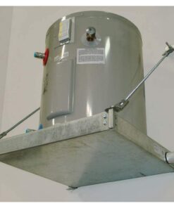 HoldRite QuickStand Wall Mounted Water Heater Platform, Up to 20 Gallons, Hanging, 40-SWHP-W 21-1/4 in. x 21-1/4 in. x 2-1/2 in. Aluminum 12 614u9Sr xJL