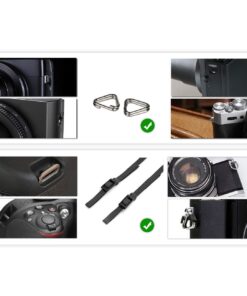 TARION Camera Shoulder Neck Strap Vintage Belt for All DSLR Camera Nikon Canon Sony Pentax Classic White and Black Weave (Upgraded Version) Gray (Upgraded Version) Gray (Upgraded Version) 30 614v YDSUaL