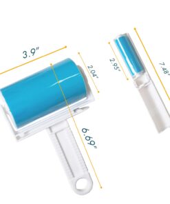 iLifeTech Reusable Sticky Picker Set Cleaner Lint Roller Pet Hair Remover Brush, Blue 4" Medium Set 34 614wEAFGAYL