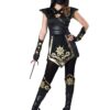 InCharacter Women's Ninja's Mystique Costume Medium Black/Gold
