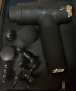 Fusion Black Pro Muscle Massage Gun Deep Tissue Percussion Muscle Massager Gun for Athletes Pain Relief Therapy and Relaxation, Percussion Therapy Chiropractor Spa Massager, Body Massager 37 614zXZ3sV7L