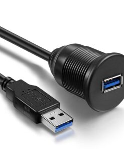 Alternative view of ICESPRING USB 3.0 Male to Female AUX Flush Mount Extension Cable for Car Truck Boat Motorcycle Dashboard Panel -(3 Feet - 1 Meter)