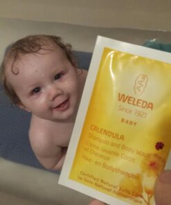 Weleda Baby Calendula 2-in-1 Gentle Shampoo and Body Wash, 6.8 Fluid Ounce, Plant Rich Cleanser with Calendula and Sweet Almond Oil Shampoo and Body Wash- Calendula 6.8 Fl Oz (Pack of 1) 32 6151PUfCDUL