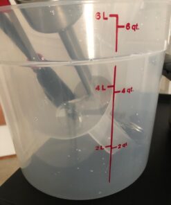 Cambro RFS6PP190 Camwear 6-Quart Round Food Storage Container, Polypropylene, Translucent, NSF 14 6151yWHciUL