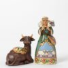 Enesco Jim Shore Heartwood Creek Ox and Shepherd Set-MiniNatvty Figurine, 4-Inch 18 6155GO59oOL