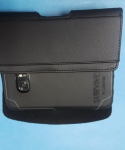 Bomea Holster for Galaxy S23, S22, S21, S20, S10, S9, S8, A01, A10e, Cell Phone Case with Belt Clip, ID Card Storage Pouch Holder Cover (Fits Samsung Phone with Otterbox Case on) Black Small 30 6155GtN7UUL