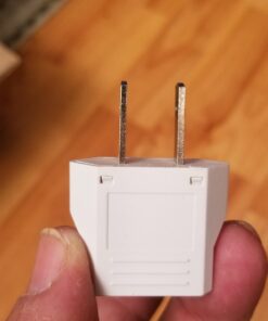 Unidapt Europe to USA Outlet Plug Adapter Converter, 2 Pack, Power Travel From European to American, Canada, Mexico, Type A 45 6155L98LlkL