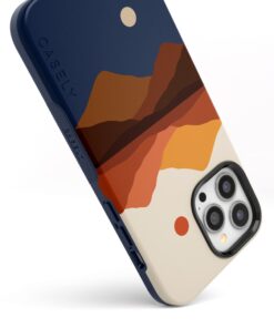 Casely iPhone 13 Pro Case | Compatible with MagSafe | Opposites Attract | Day & Night Colorblock Mountain Case 00 Opposites Attract | Day & Night Mountains 10 6157R1hicBL