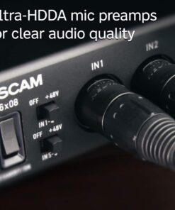 Tascam US-16x08 Rackmount USB Audio/MIDI Interface for Recording, Drum Recording, 8 XLR/8 1/4" Inputs, 8 Outputs, Control Software,Black 31 6158GAydgyL