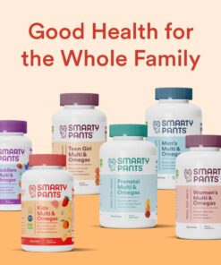 SmartyPants Kids Multivitamin Gummies: Omega 3 Fish Oil (EPA/DHA), Vitamin D3, C, Vitamin B12, B6, Vitamin A, K & Zinc for Immune Support, Gluten Free, Three Fruit Flavors, 120 Count (30 Day Supply) Kids Formula 120 Count (Pack of 1) 36 6158qL50GFL 1